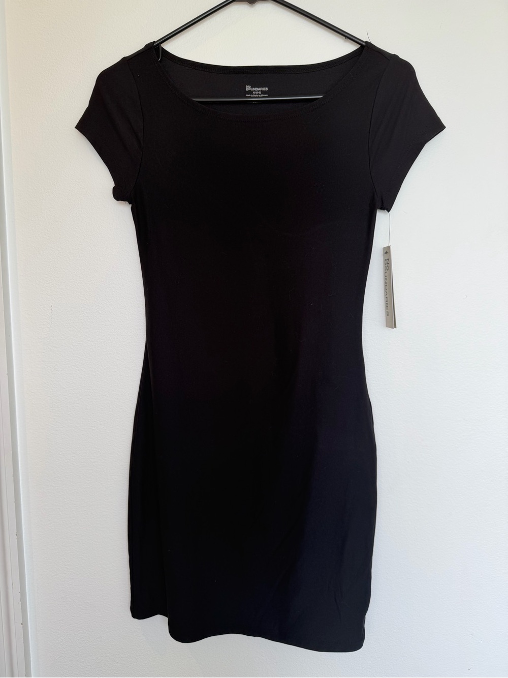 No Boundaries Black Short Sleeve Mini Dress